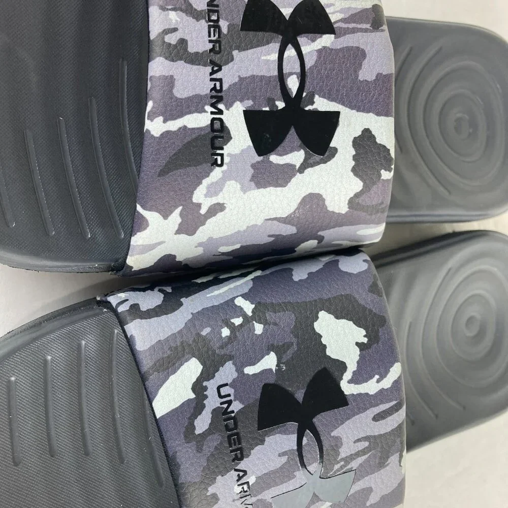 Under Armour Men Sz 8 Ignite Camo Slip On Slide Athletic‎ Comfort Sandals